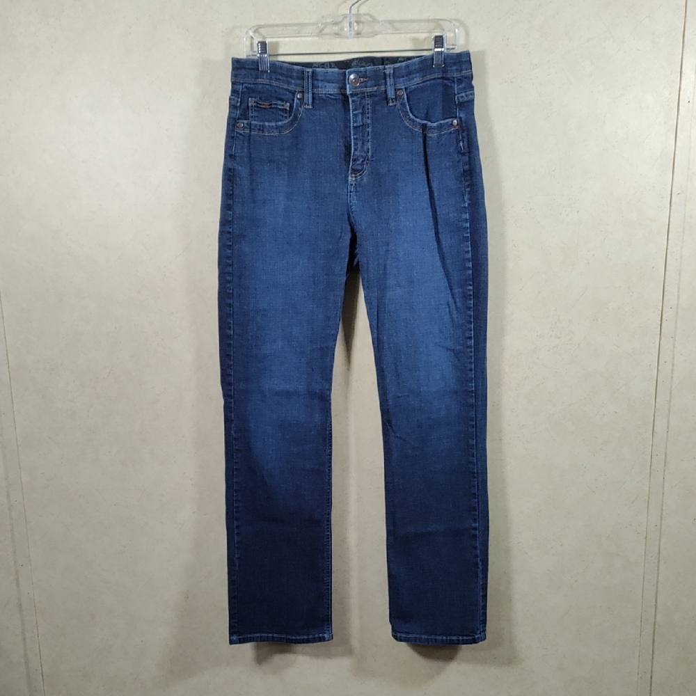 H148 Lee medium wash Stretch Comfort Waist straight leg jeans 12